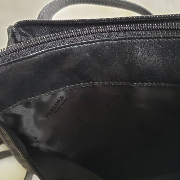 Perlina Black Leather Wallet Cross Body Bag - Picture 6 of 9